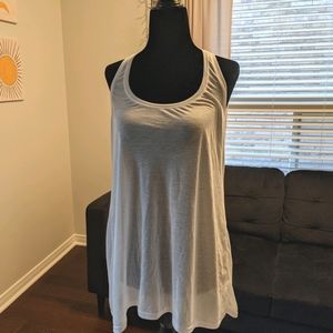 Long Sheer White Tank
